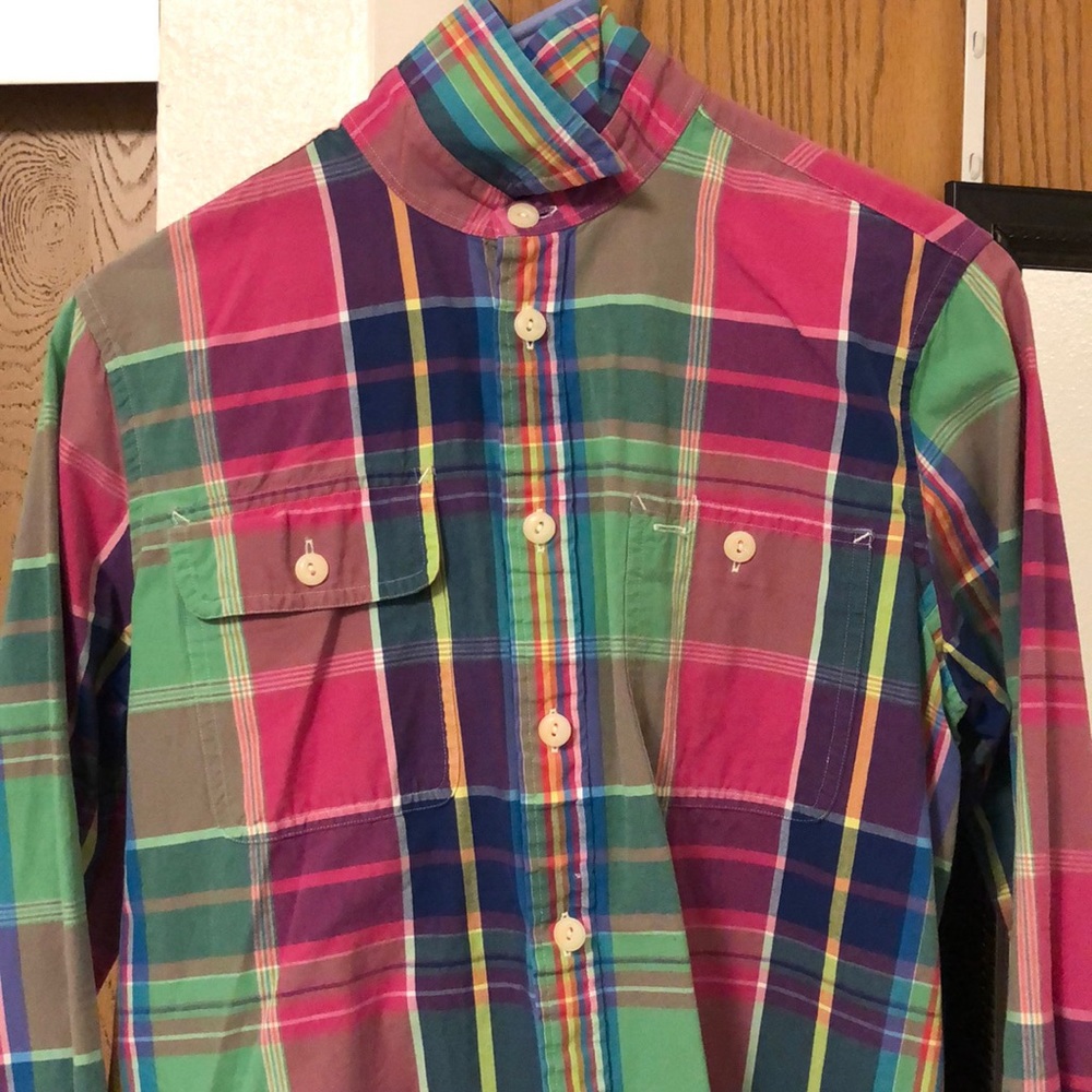 Long sleeve polo button up